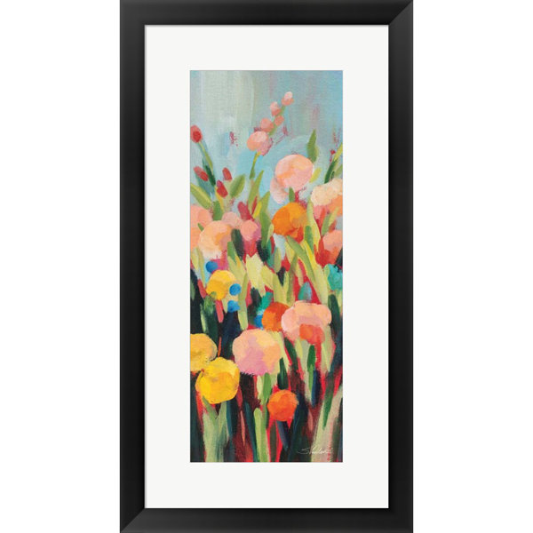 Red Barrel Studio Vivid Flowerbed Ii Framed On Paper By Silvia